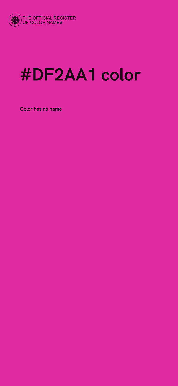 #DF2AA1 color image