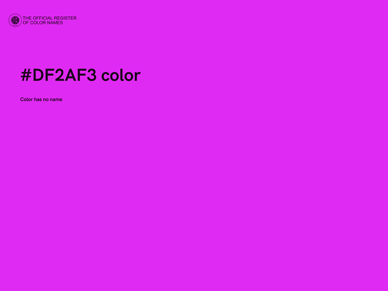 #DF2AF3 color image