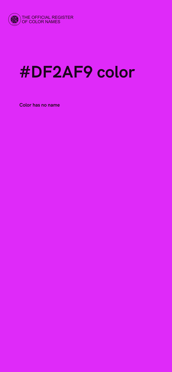 #DF2AF9 color image