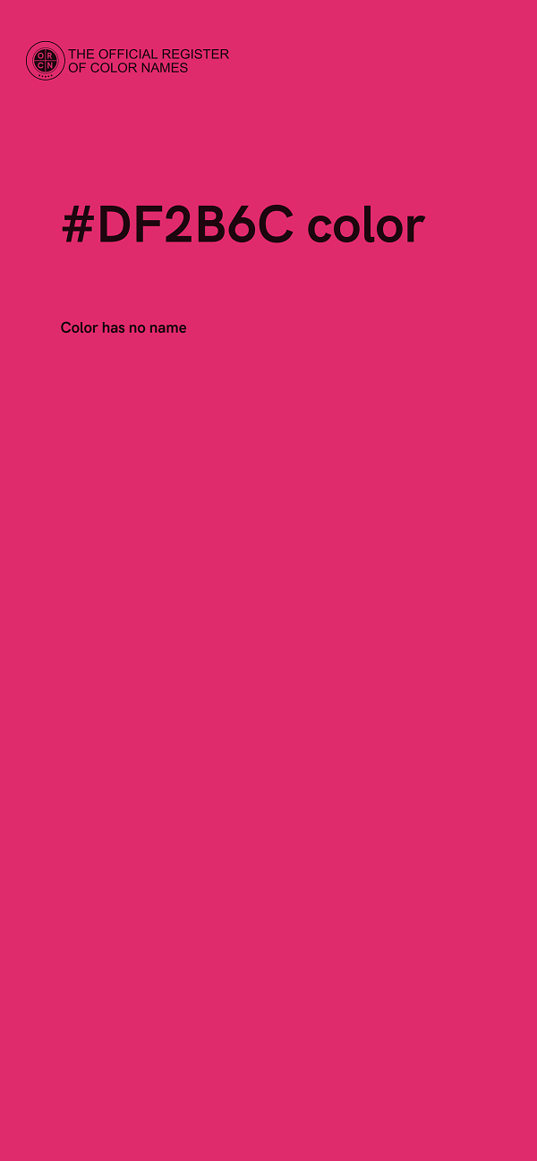 #DF2B6C color image