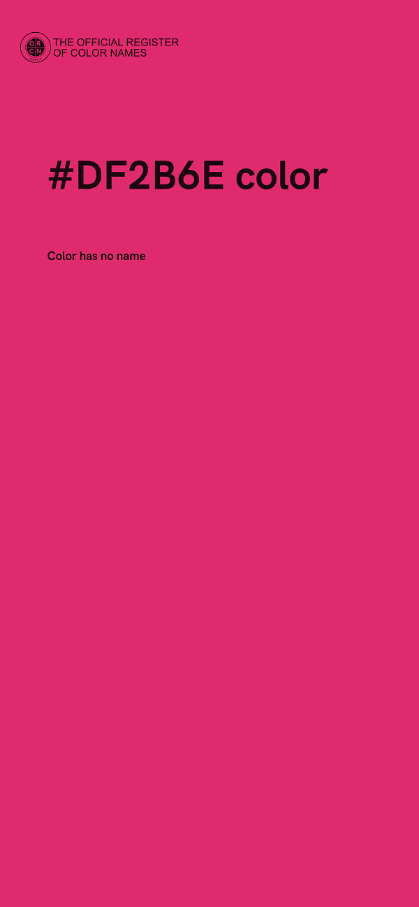#DF2B6E color image