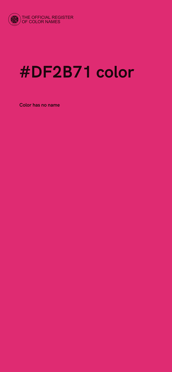#DF2B71 color image