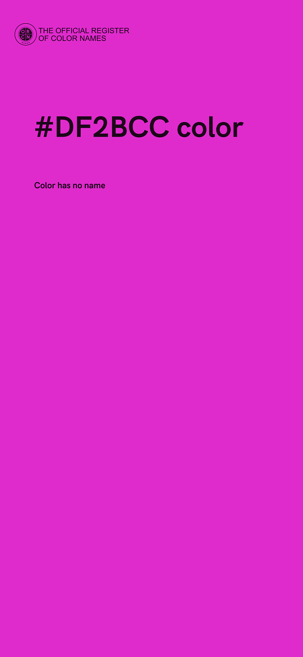 #DF2BCC color image