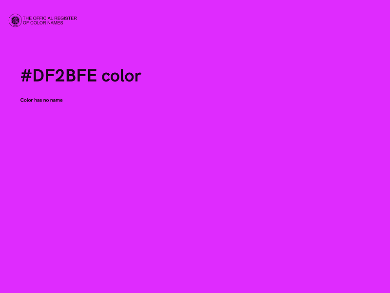 #DF2BFE color image