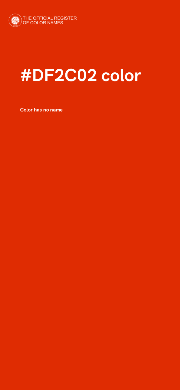 #DF2C02 color image