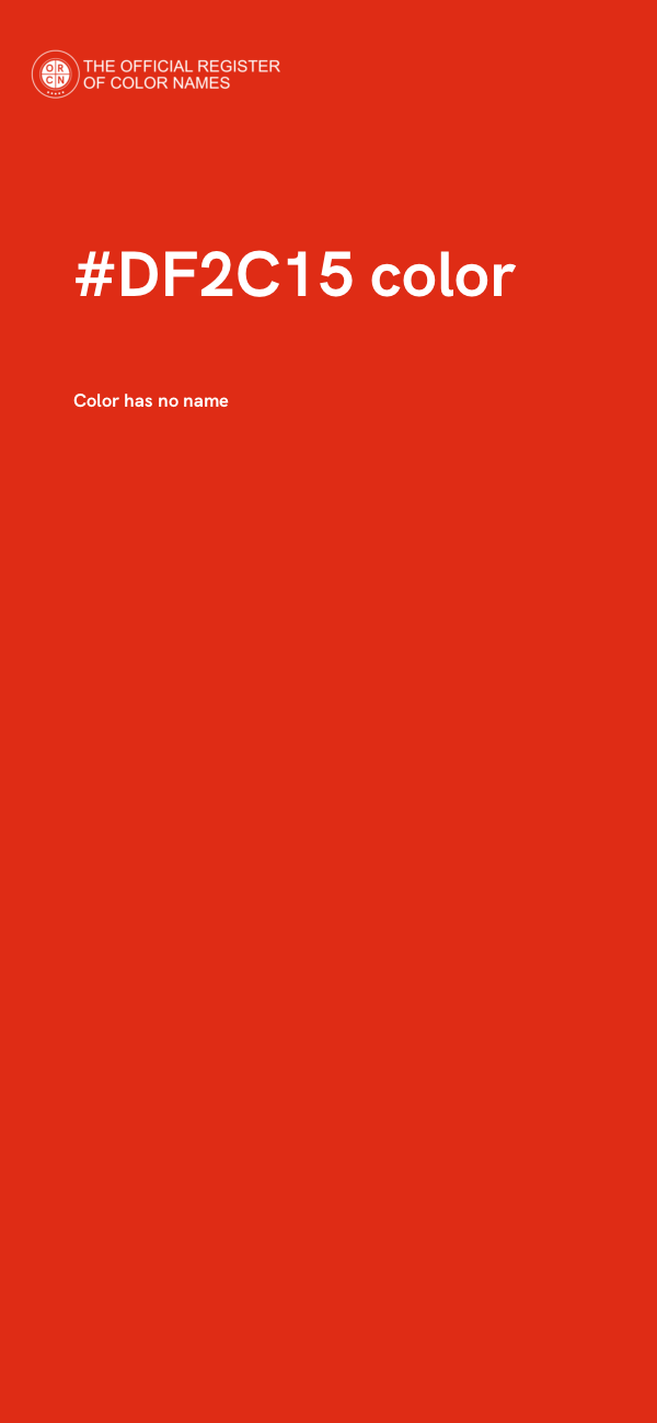 #DF2C15 color image