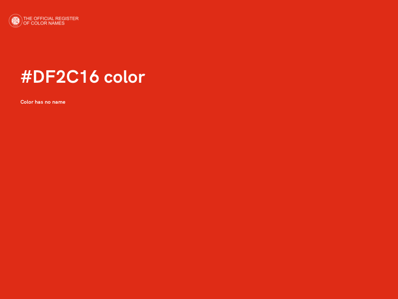 #DF2C16 color image