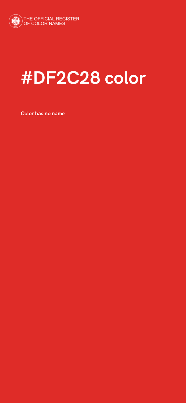 #DF2C28 color image