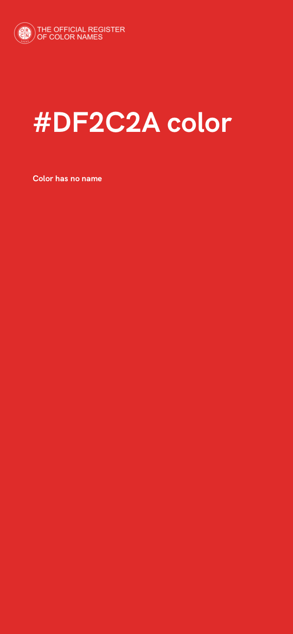 #DF2C2A color image