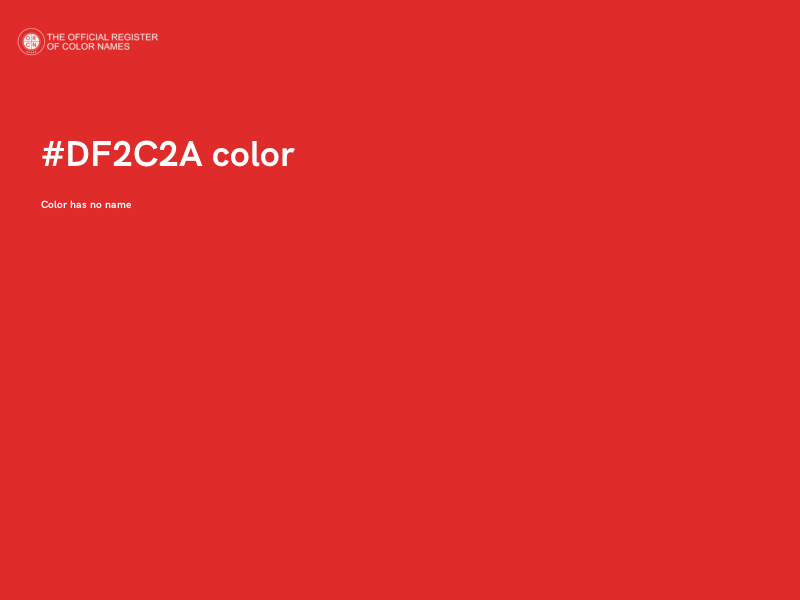 #DF2C2A color image
