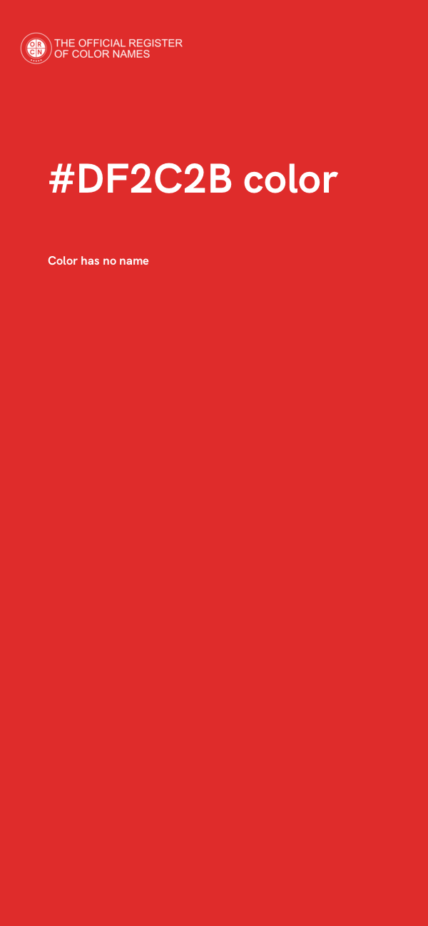 #DF2C2B color image
