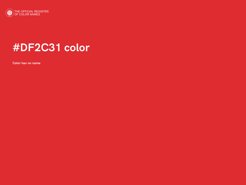 #DF2C31 color image