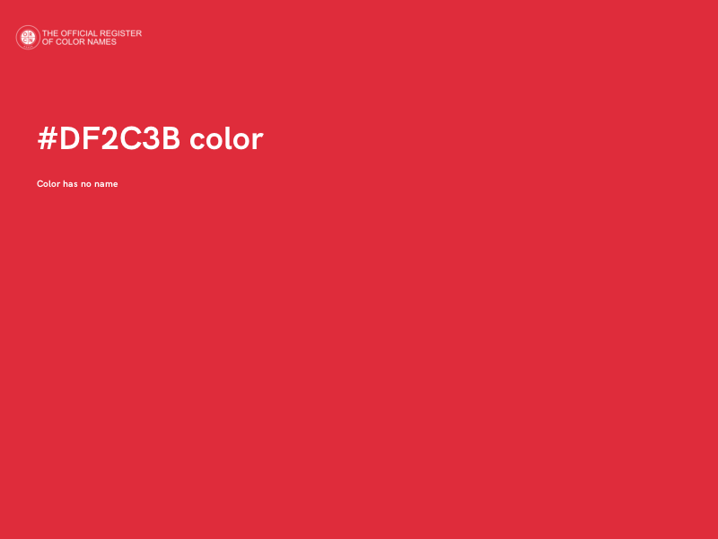 #DF2C3B color image