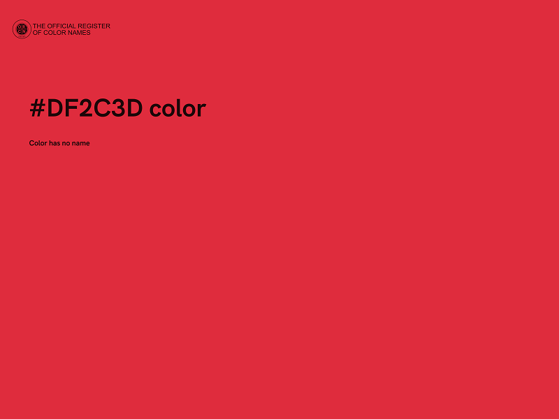 #DF2C3D color image