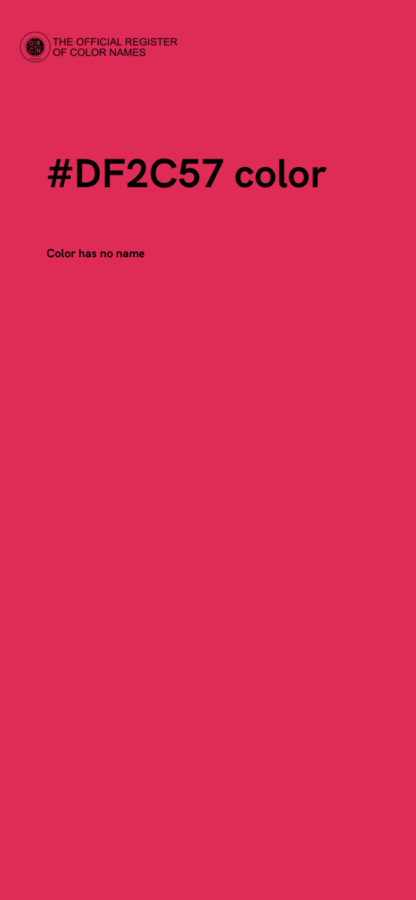 #DF2C57 color image