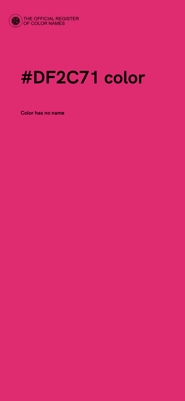 #DF2C71 color image