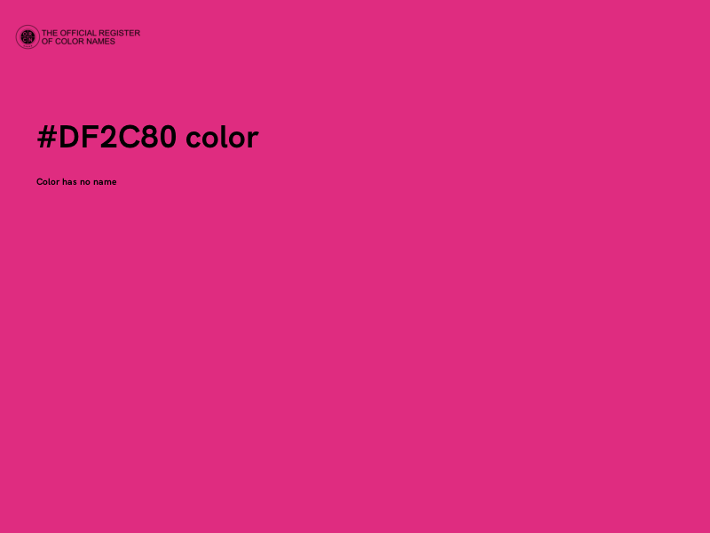 #DF2C80 color image