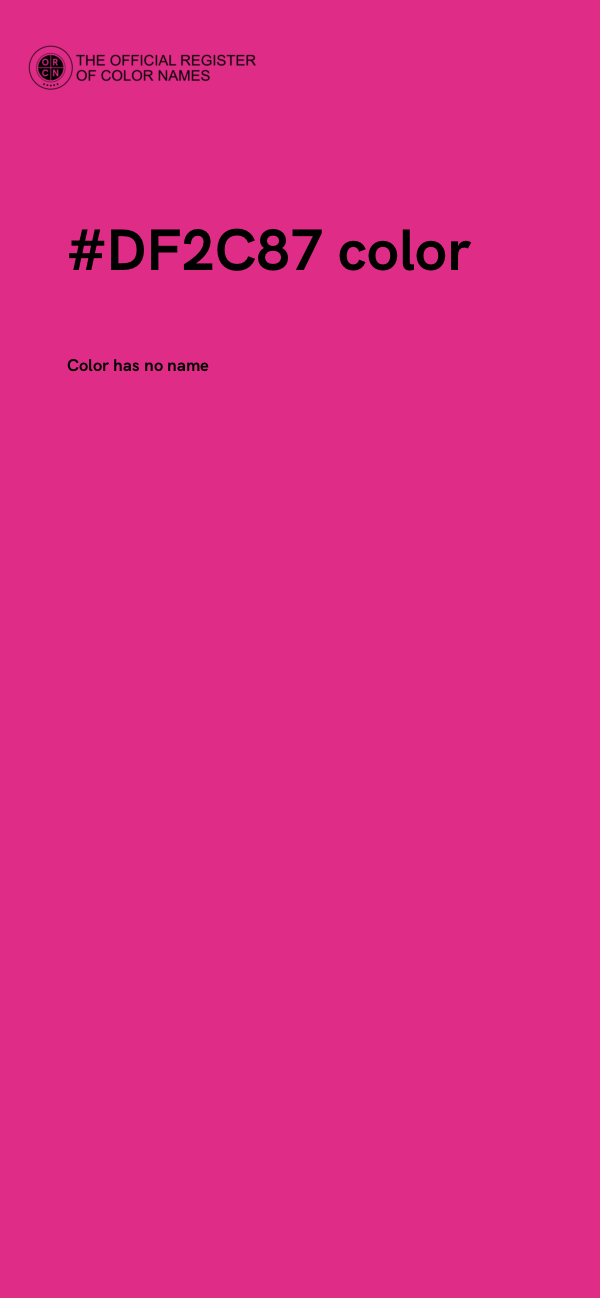 #DF2C87 color image