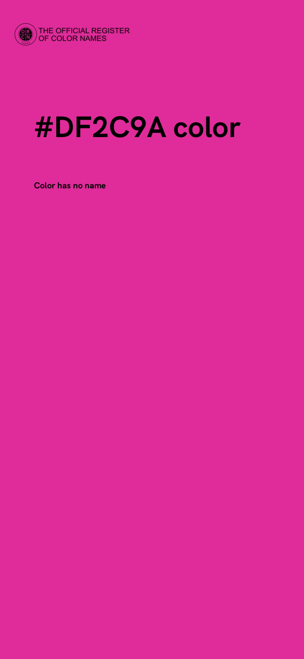 #DF2C9A color image
