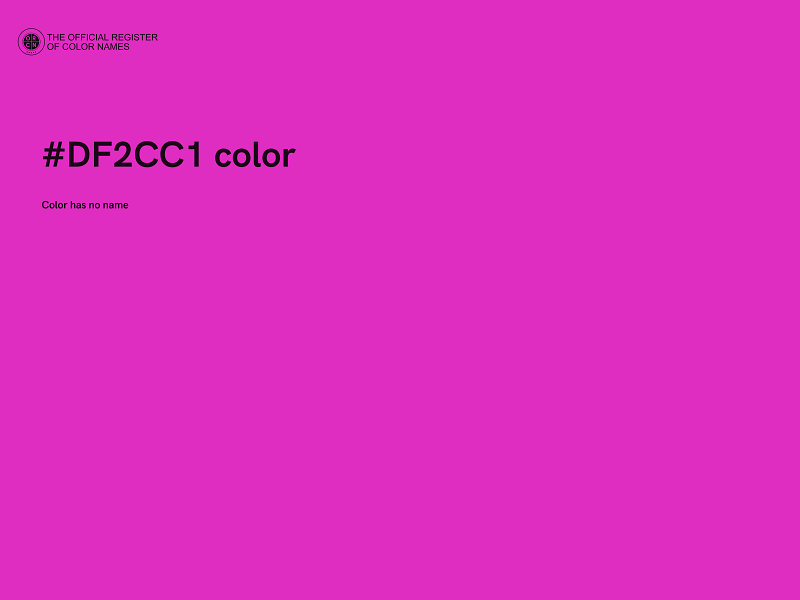 #DF2CC1 color image