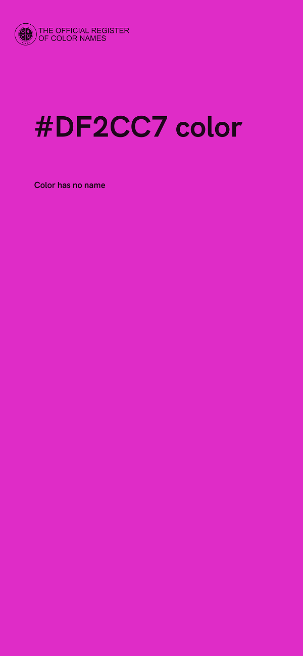 #DF2CC7 color image