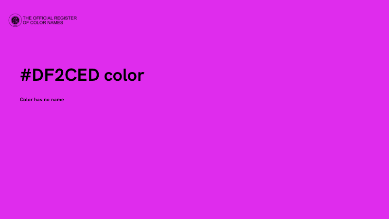 #DF2CED color image