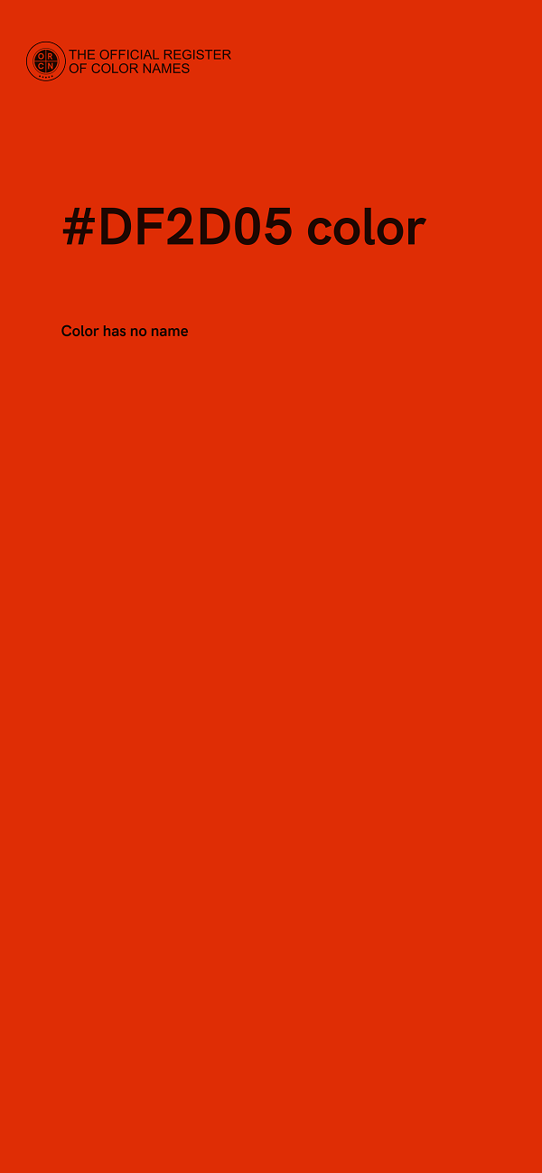 #DF2D05 color image