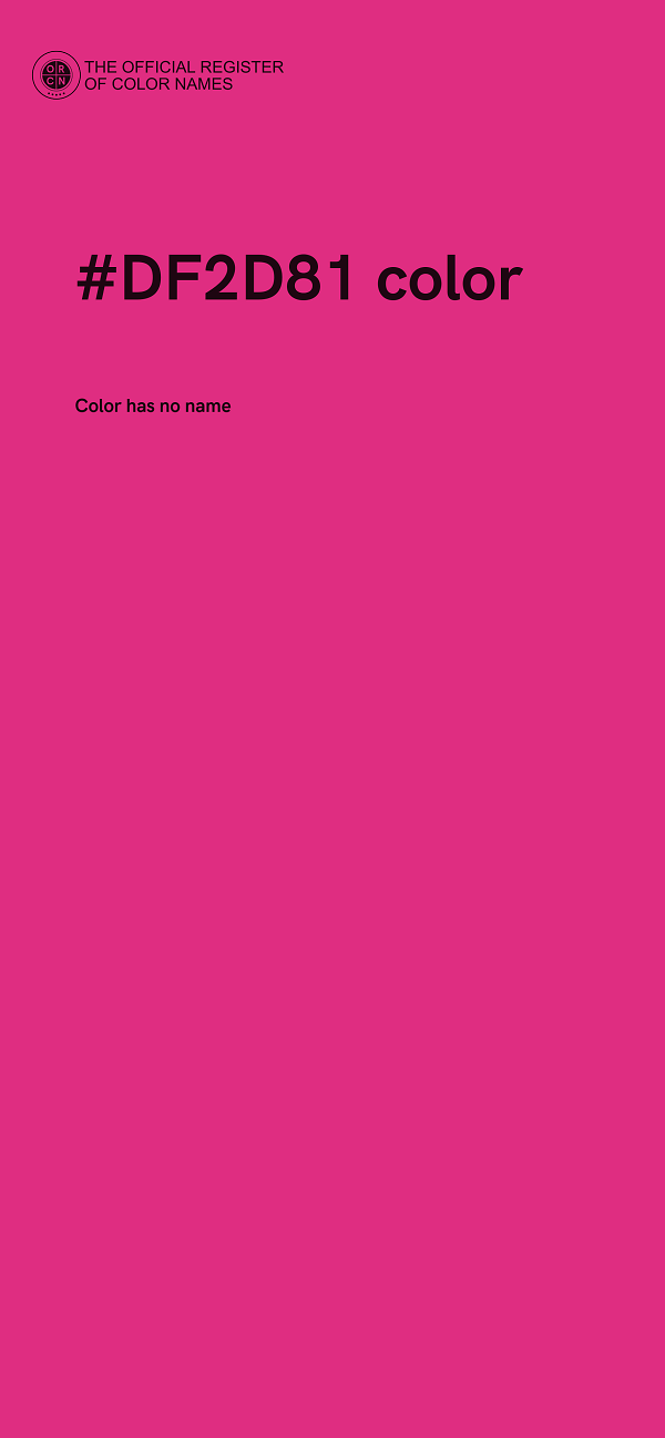 #DF2D81 color image