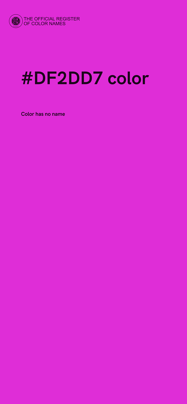 #DF2DD7 color image