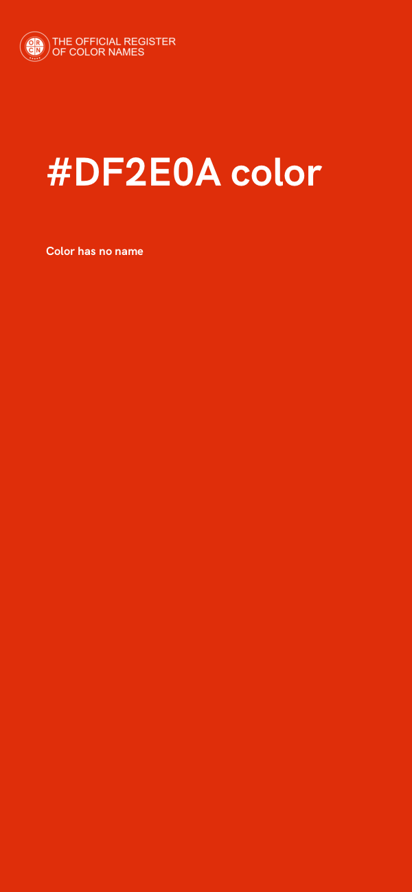 #DF2E0A color image