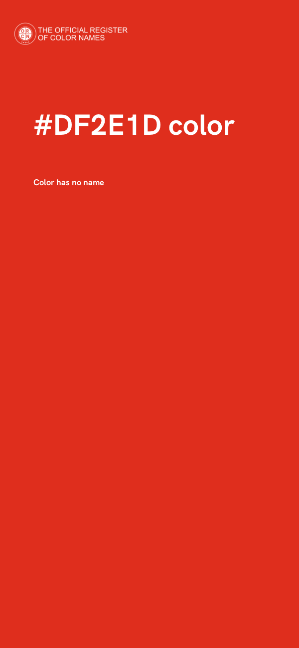 #DF2E1D color image