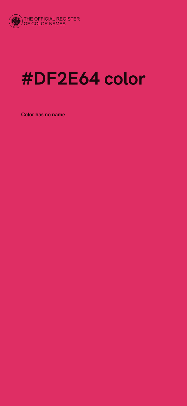 #DF2E64 color image