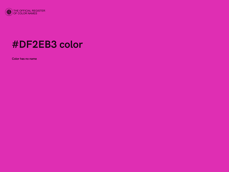 #DF2EB3 color image