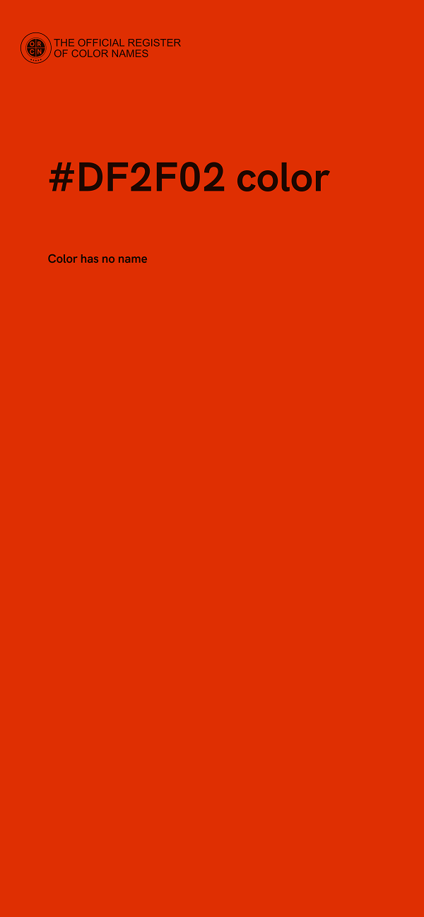 #DF2F02 color image
