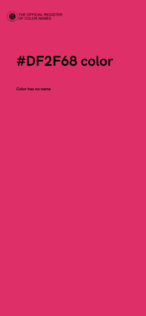 #DF2F68 color image