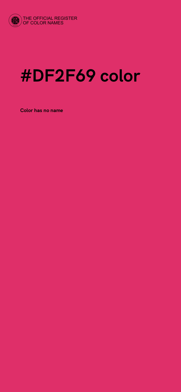 #DF2F69 color image
