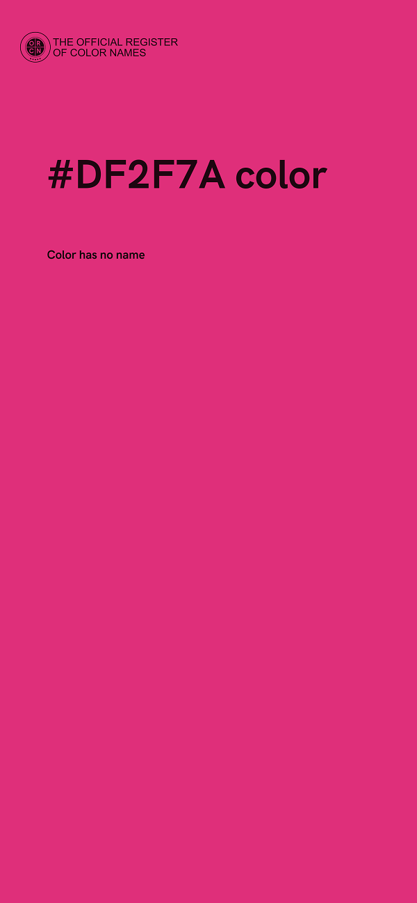 #DF2F7A color image