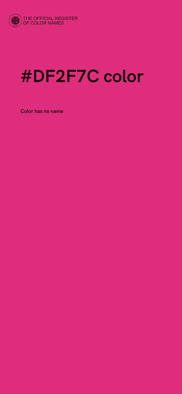 #DF2F7C color image