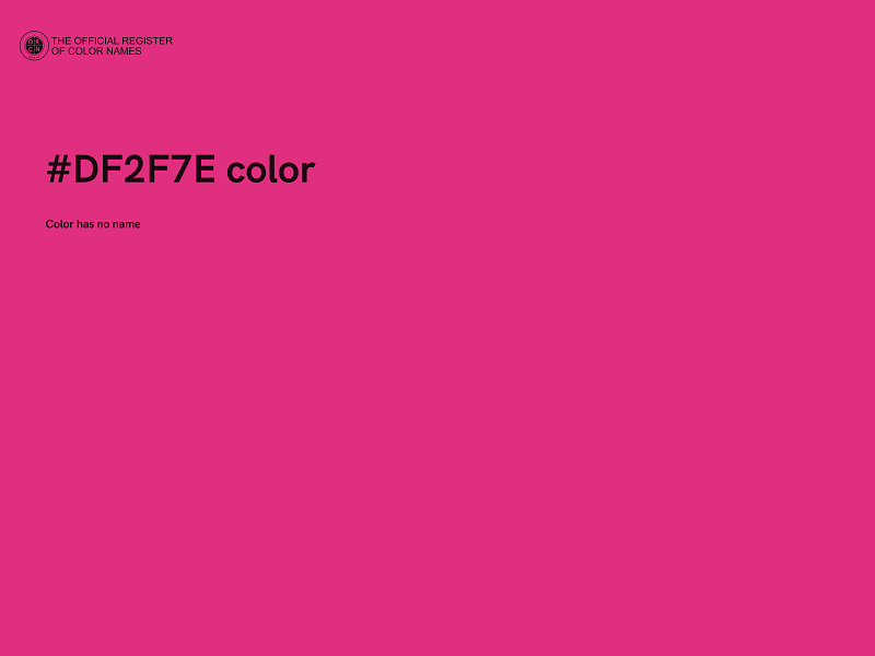 #DF2F7E color image