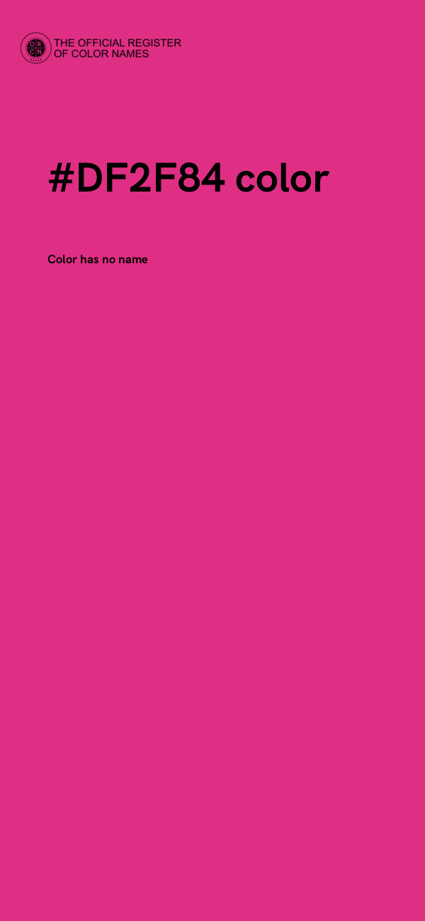 #DF2F84 color image