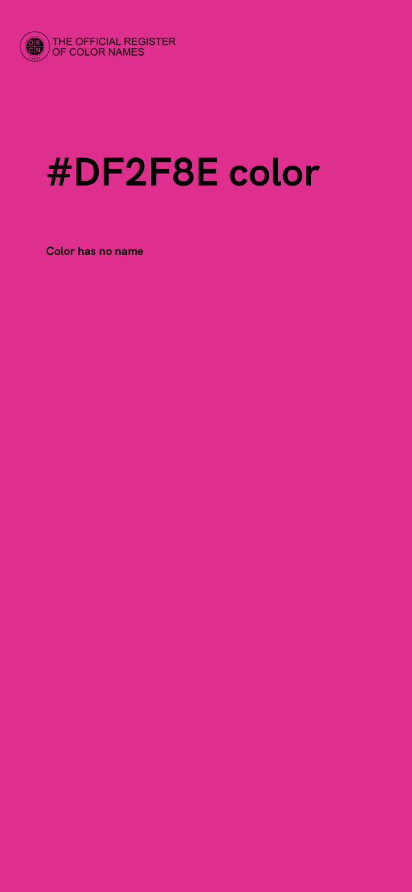 #DF2F8E color image