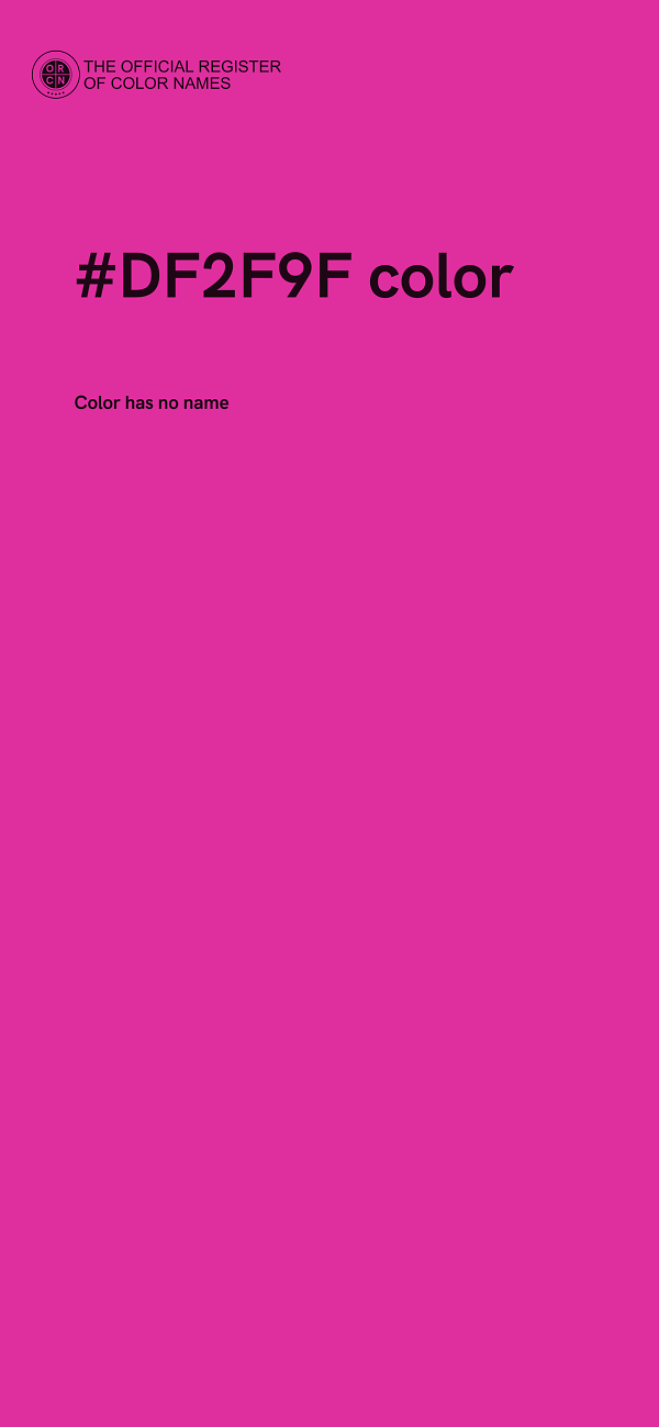 #DF2F9F color image
