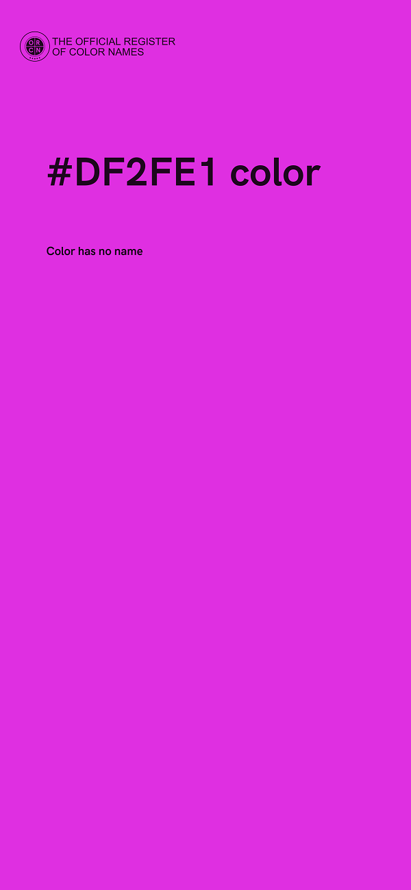 #DF2FE1 color image