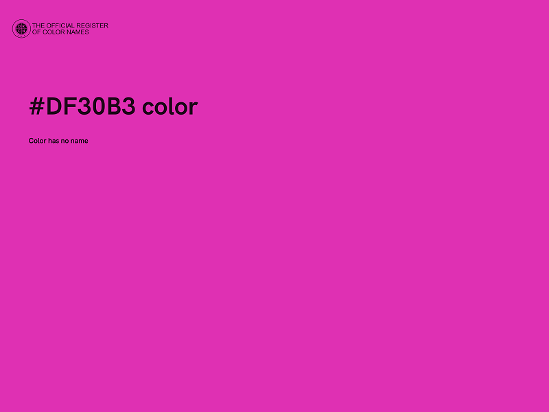 #DF30B3 color image