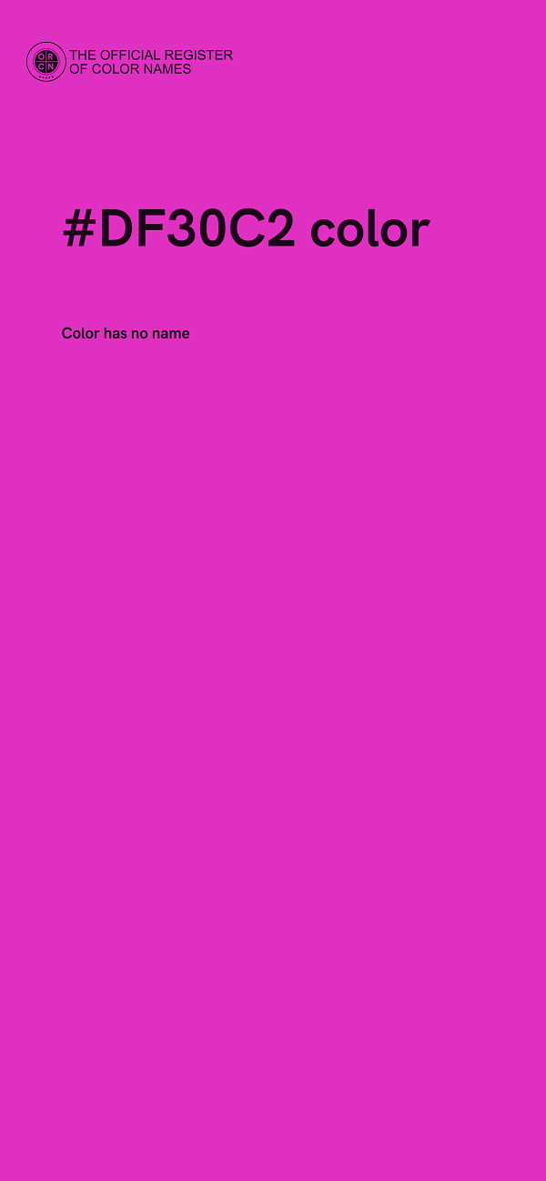 #DF30C2 color image