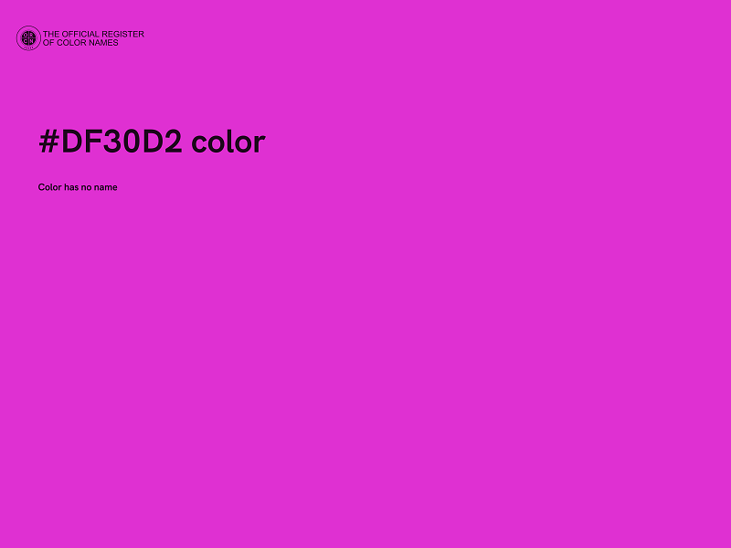 #DF30D2 color image