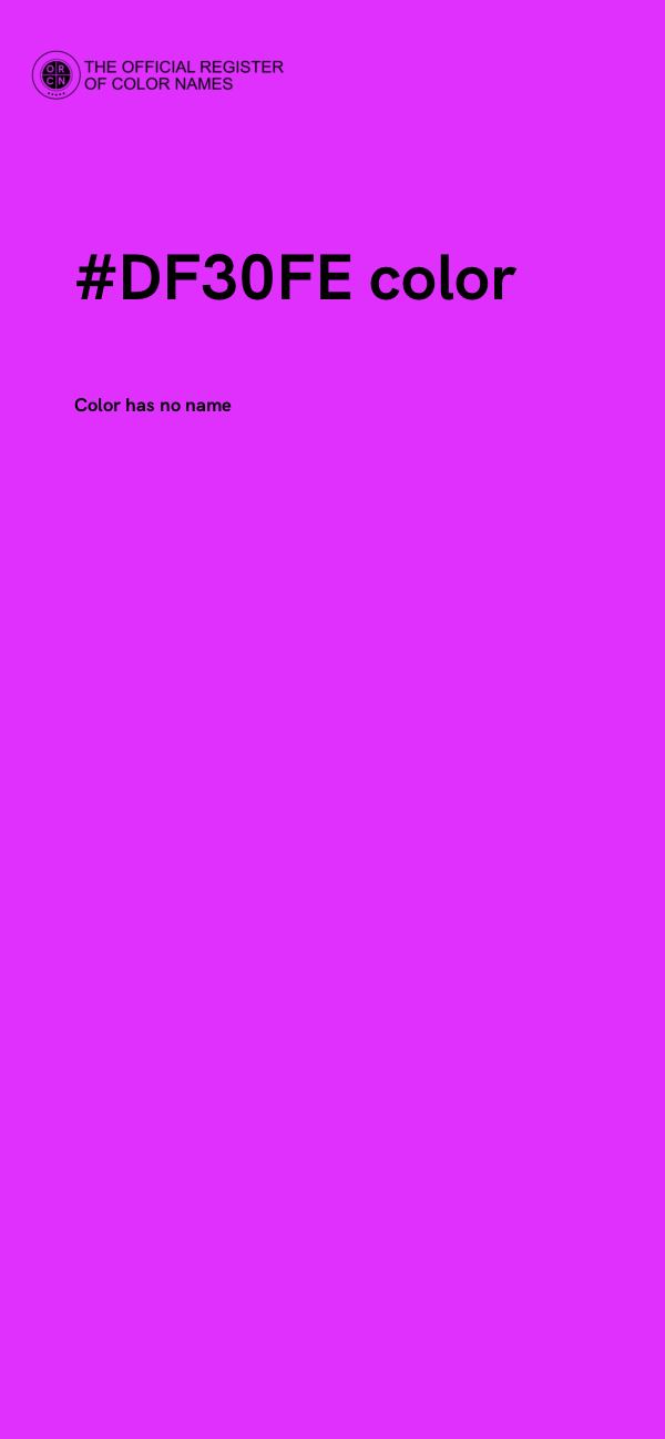 #DF30FE color image