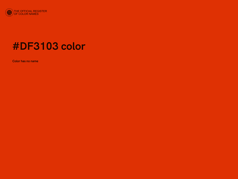 #DF3103 color image