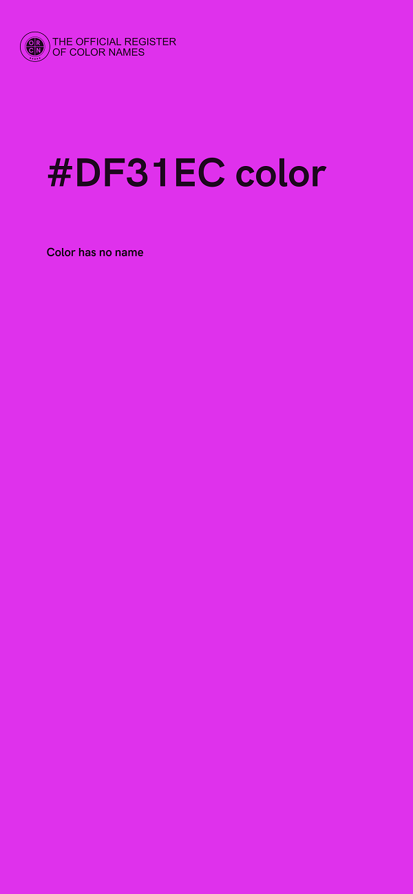 #DF31EC color image
