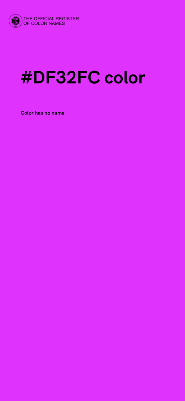 #DF32FC color image